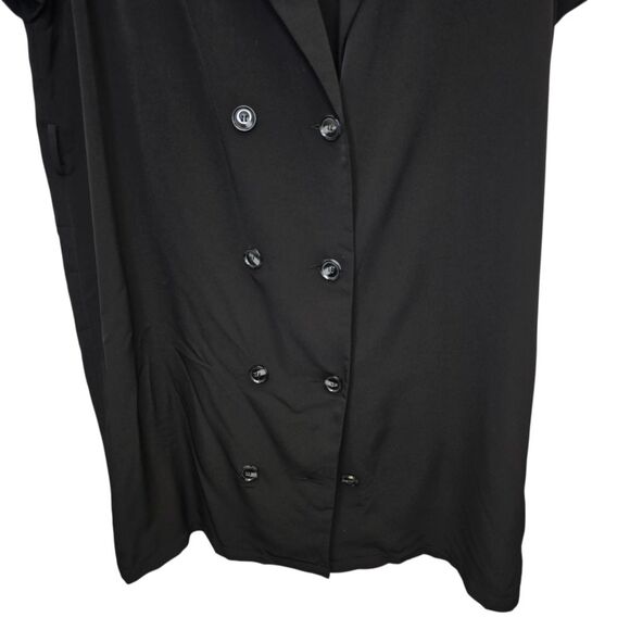 Forever 21 Plus Women's 2X Black Double-Breasted Short Sleeve Blazer Dress - Picture 3 of 14